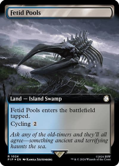 Fetid Pools Extended Art Surge Foil Universes Beyond: Fallout Magic card