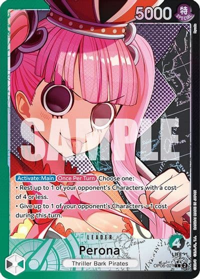 Perona 021 Alternate Art Wings of the Captain One Piece card