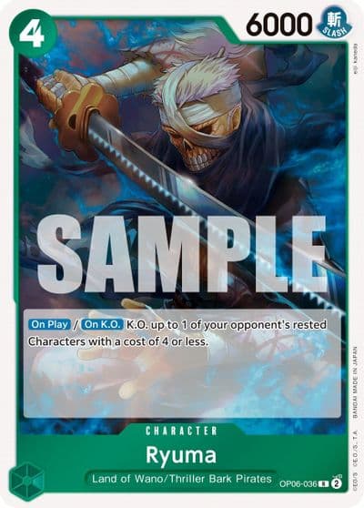 Ryuma Wings of the Captain One Piece card