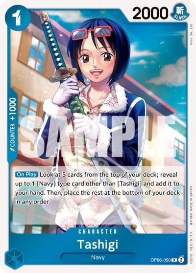 Tashigi Wings of the Captain One Piece card
