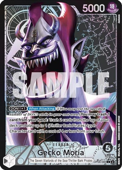 Gecko Moria 080 Alternate Art Wings of the Captain One Piece card