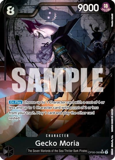 Gecko Moria 086 Alternate Art Wings of the Captain One Piece card