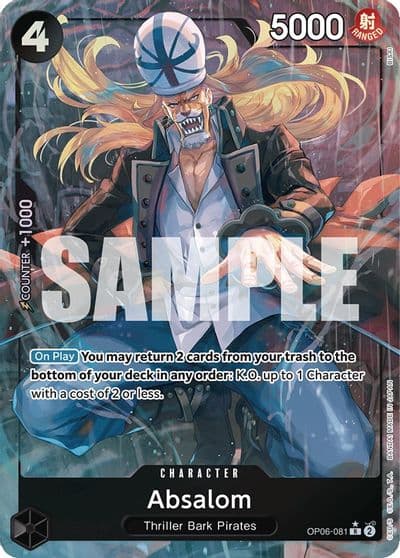 Absalom Alternate Art Wings of the Captain One Piece card