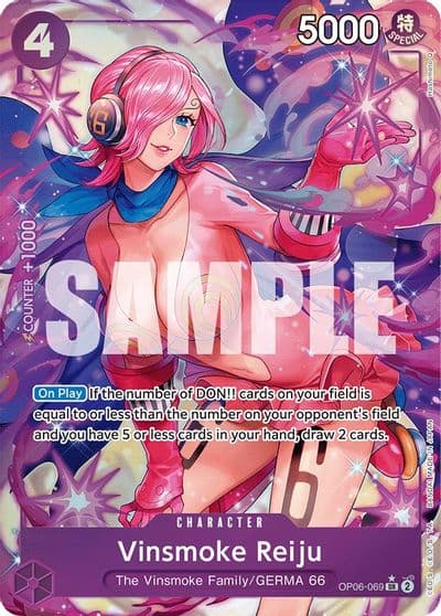 Vinsmoke Reiju 069 Alternate Art Wings of the Captain One Piece card