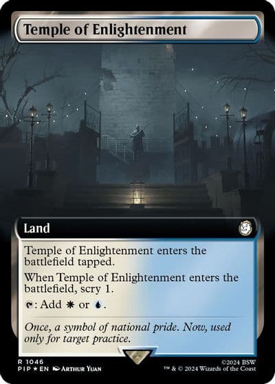 Temple of Enlightenment Extended Art Surge Foil Universes Beyond: Fallout Magic card