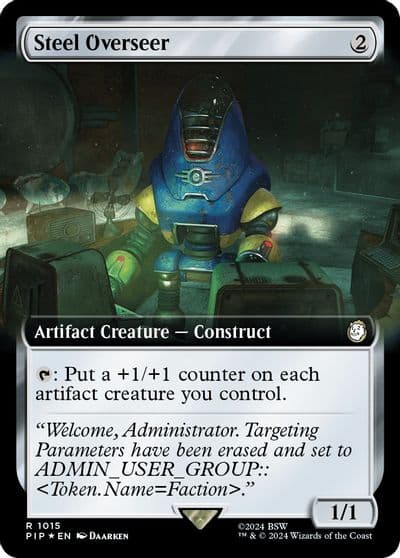 Steel Overseer Extended Art Surge Foil Universes Beyond: Fallout Magic card