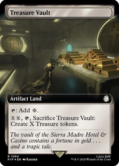Treasure Vault Extended Art Surge Foil Universes Beyond: Fallout Magic card