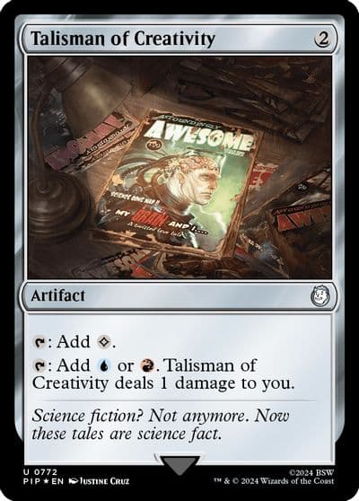 Talisman of Creativity Surge Foil Universes Beyond: Fallout Magic card