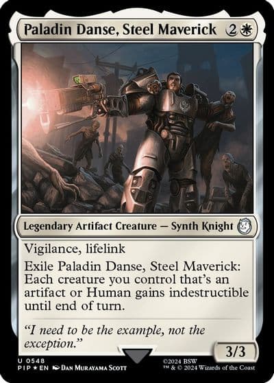 Paladin Danse Steel Maverick Surge Foil Universes Beyond: Fallout Magic card