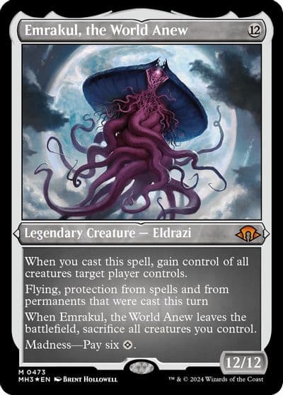 Emrakul the World Anew Foil Etched Modern Horizons 3 Magic card
