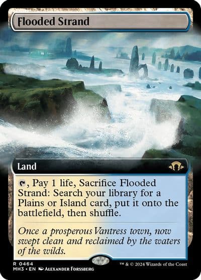Flooded Strand Extended Art Modern Horizons 3 Magic card