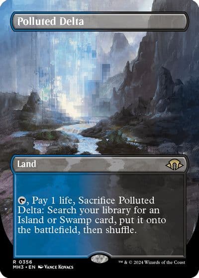 Polluted Delta Borderless Modern Horizons 3 Magic card
