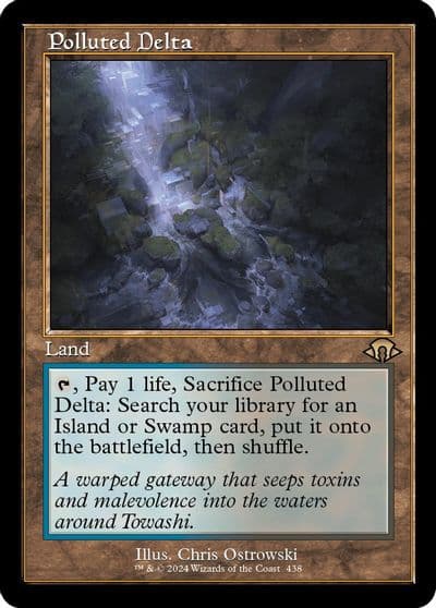 Polluted Delta Retro Frame Modern Horizons 3 Magic card