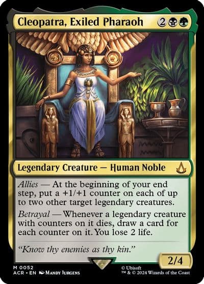 Cleopatra Exiled Pharaoh Universes Beyond: Assassin's Creed Magic card