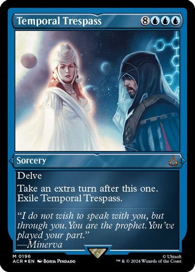Temporal Trespass Foil Etched Universes Beyond: Assassin's Creed Magic card