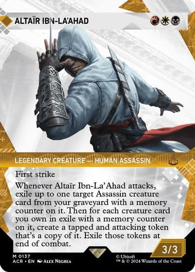 Altair Ibn LaAhad Showcase Universes Beyond: Assassin's Creed Magic card