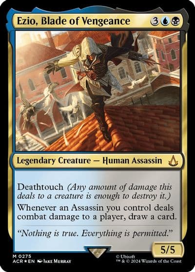 Ezio Blade of Vengeance Universes Beyond: Assassin's Creed Magic card