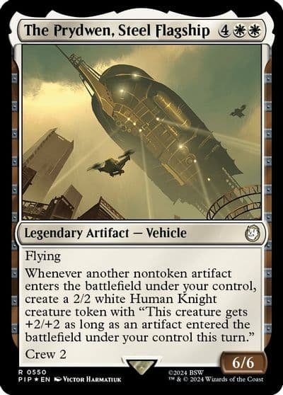 The Prydwen Steel Flagship Surge Foil Universes Beyond: Fallout Magic card