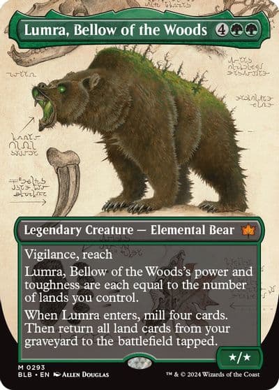Lumra Bellow of the Woods Borderless 0293 Bloomburrow Magic card