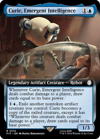 Curie Emergent Intelligence Extended Art Universes Beyond: Fallout Magic card