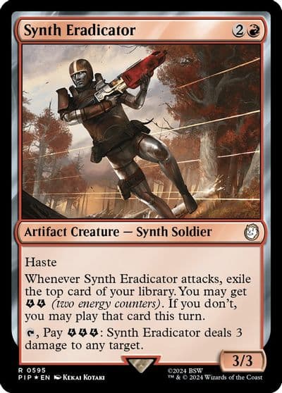 Synth Eradicator Surge Foil Universes Beyond: Fallout Magic card