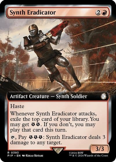 Synth Eradicator Extended Art Universes Beyond: Fallout Magic card