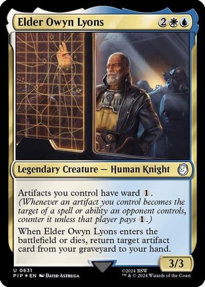 Elder Owyn Lyons Surge Foil Universes Beyond: Fallout Magic card