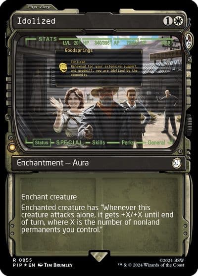 Idolized Showcase Surge Foil Universes Beyond: Fallout Magic card