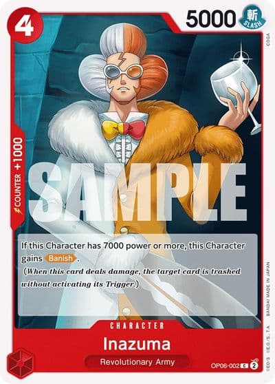 Inazuma Wings of the Captain One Piece card