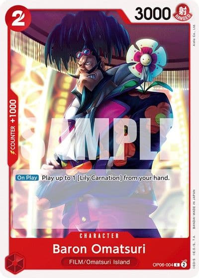 Baron Omatsuri Wings of the Captain One Piece card
