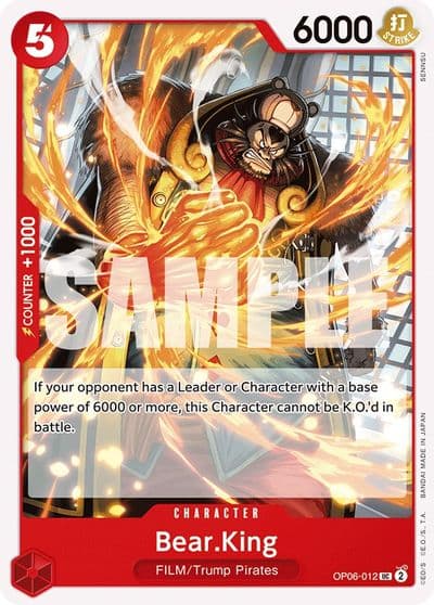BearKing Wings of the Captain One Piece card