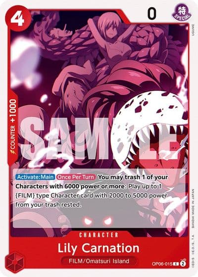 Lily Carnation Wings of the Captain One Piece card