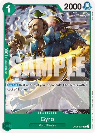 Gyro Wings of the Captain One Piece card