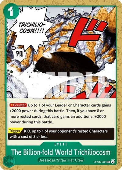 The Billion fold World Trichiliocosm Wings of the Captain One Piece card