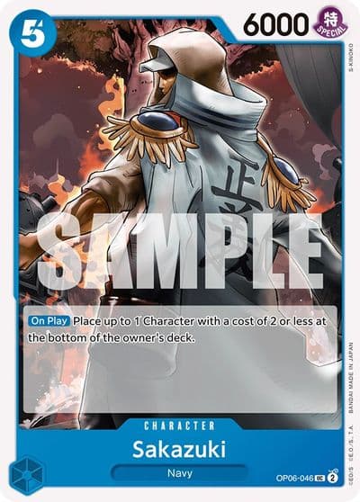 Sakazuki Wings of the Captain One Piece card
