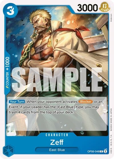 Zeff Wings of the Captain One Piece card