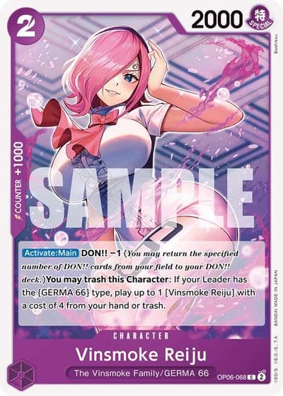 Vinsmoke Reiju 068 Wings of the Captain One Piece card