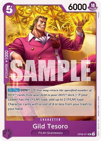 Gild Tesoro Wings of the Captain One Piece card