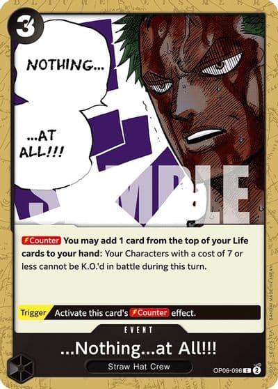 Nothingat All Wings of the Captain One Piece card