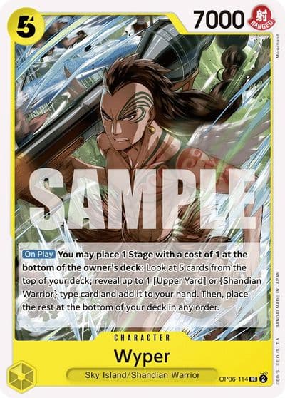 Wyper Wings of the Captain One Piece card