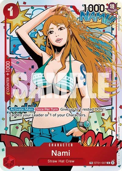 Nami TR Wings of the Captain One Piece card