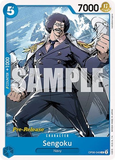 Sengoku Wings of the Captain Pre-Release Cards One Piece card