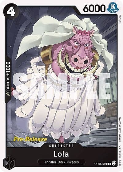Lola Wings of the Captain Pre-Release Cards One Piece card