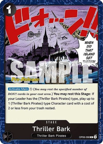 Thriller Bark Wings of the Captain Pre-Release Cards One Piece card