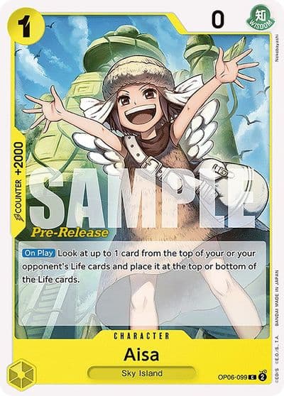 Aisa Wings of the Captain Pre-Release Cards One Piece card