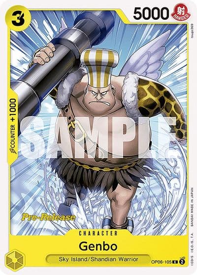 Genbo Wings of the Captain Pre-Release Cards One Piece card