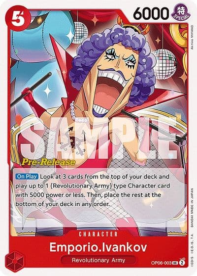 EmporioIvankov Wings of the Captain Pre-Release Cards One Piece card