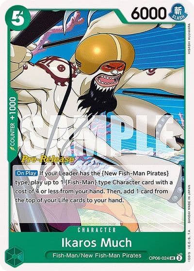 Ikaros Much Wings of the Captain Pre-Release Cards One Piece card