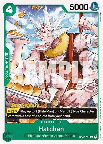 Hatchan Wings of the Captain Pre-Release Cards One Piece card