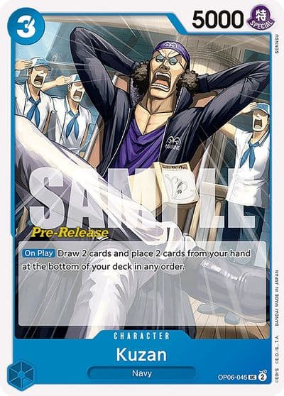 Kuzan Wings of the Captain Pre-Release Cards One Piece card